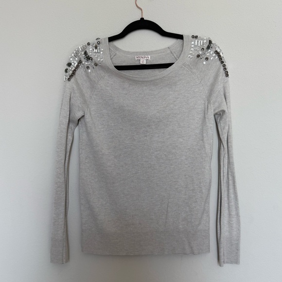 Merona Sweaters - Merona Jeweled Shoulder Light Sweater
